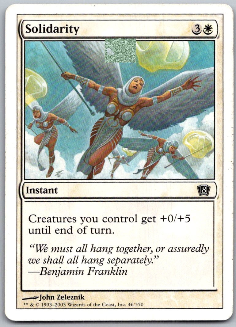 Solidarity 46 Common 8th Edition Magic: The Gathering Lightly Played