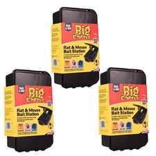 The Big Cheese Rodent Bait Station – Secure, Reusable & Weatherproof Pack of 3
