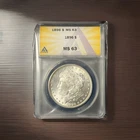 1896 P Morgan Silver Dollar - ANACS MS 63