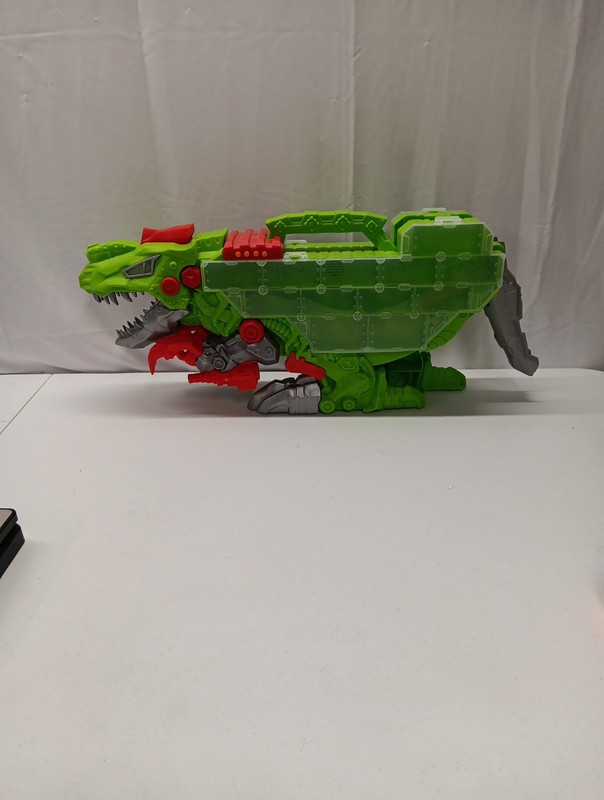 Kid Connection Dinosaur T-Rex Transporter . Car Carrier Case Light Sound “Works”