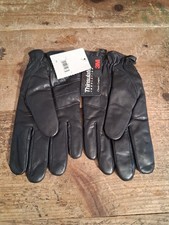 Vintage Gates Men  s Black Genuine Leather Gloves Size XL Adjustable Cuff NEW 1
