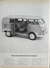 1964 Volkswagen Kombi Original Vintage Advertisement VW Bus Wagon Van Print Ad