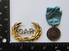 Civil War 6th Connecticut Inf. Col. Alfred P. Perkins GAR hat insignia & medal