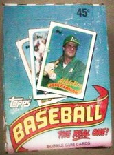 1989 Topps Baseball Wax Box-36 Packs