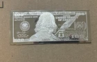 4 Ounce Silver bar of Benjamin Franklin, $100 Silver Bar