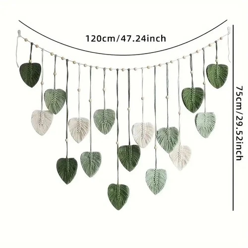 Boho Macrame Wall Hanging in Cotton, photo 4