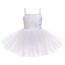 Ballet Leotard For Girls Camisole Tutu Skirts Shiny Sequin Flower Embroidery ...