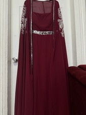 Kaftan Abaya Caftan Georgette Jacket Gown Dress Islamic Dubai Farasha Moroccan