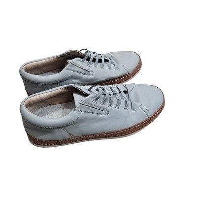 Corso Como Naimie Blue Leather Lace Up Sneakers Casual Shoes Women's Size 10