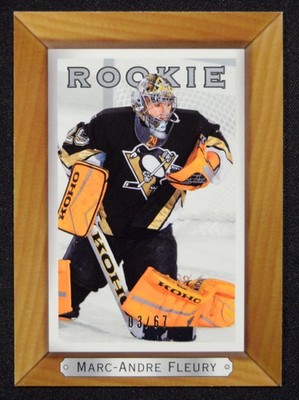 Marc-Andre Fleury 2003-04 Upper Deck Bee Hive Rookie Silver /67 Penguins #229