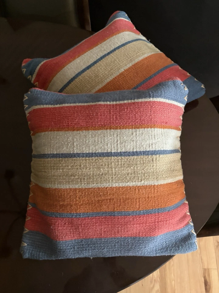 Set Of Two Pottery Barn Wool Pillow Covers 20x20 **Inserts Are Not Included** - Image 2 of 4