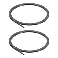 2 Pack Plastic Binding Purfling Strip 1650x2x0.5mm for Guitar Black