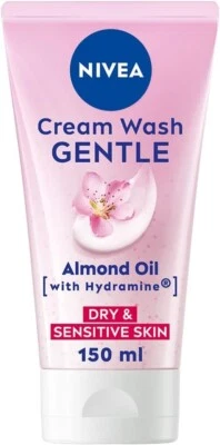 NIVEA Gentle Face Cleansing Cream Wash for Dry & Sensitive Skin 150 ml UK