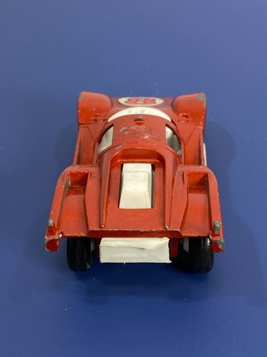 Vtg Tootsietoy Diecast & Plastic Red #8 Ferrari Race Car USA Vehicle Toy Racer - Picture 3 of 12