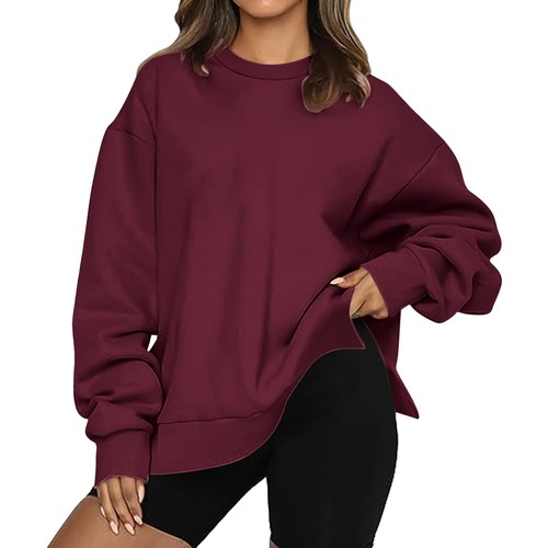 Sweatshirt for Women Fleece Long Sleeve Crewneck Casual Pullover Tops - Bild 5 von 54