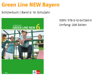Green Line 6 NEW Bayern Schülerbuch | Klasse 10. NEU Homeschooling Nachhilfe