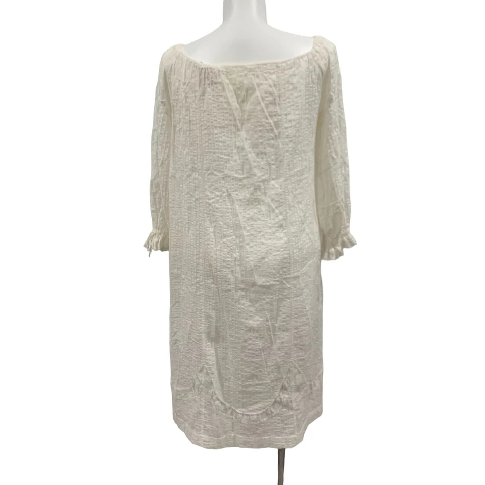 Vestido Vintage Gonzalo Bauer Algodón/Encaje Hombro Descubierto Ligero Boho Hippie Foto 2 de 4