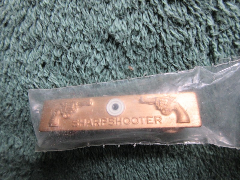 Sharpshooter Award Pin Sheriff/Police Pistol Sealed/Unused NOS Flint. Michigan