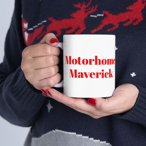 Motorhome Maverick RV Coffee Mug: Perfect RV Gift for Dad and Top Gun Campers - Picture 5 of 8