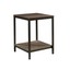 wood industrial chair end table couch side accent lamp stand decor display shelf