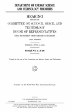 Department Of Energy Science And Technology Priorities