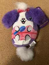 Dogs vs Squirls Stella #013 New w/ Tags Purple Series 4" Bean Made by Cepia