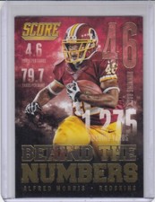 ALFRED MORRIS 2014 Score Behind the Numbers Gold #BN11 Redskins