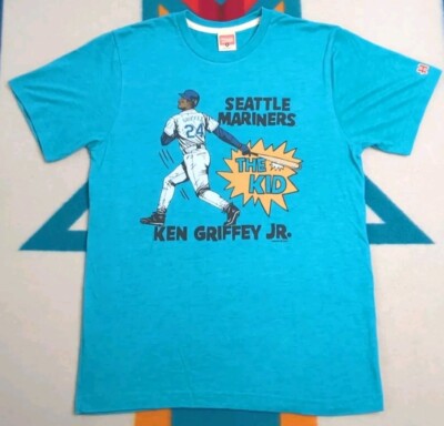 Ken Griffey Jr The Kid Shirt Caricature Seattle Mariners Swingman
