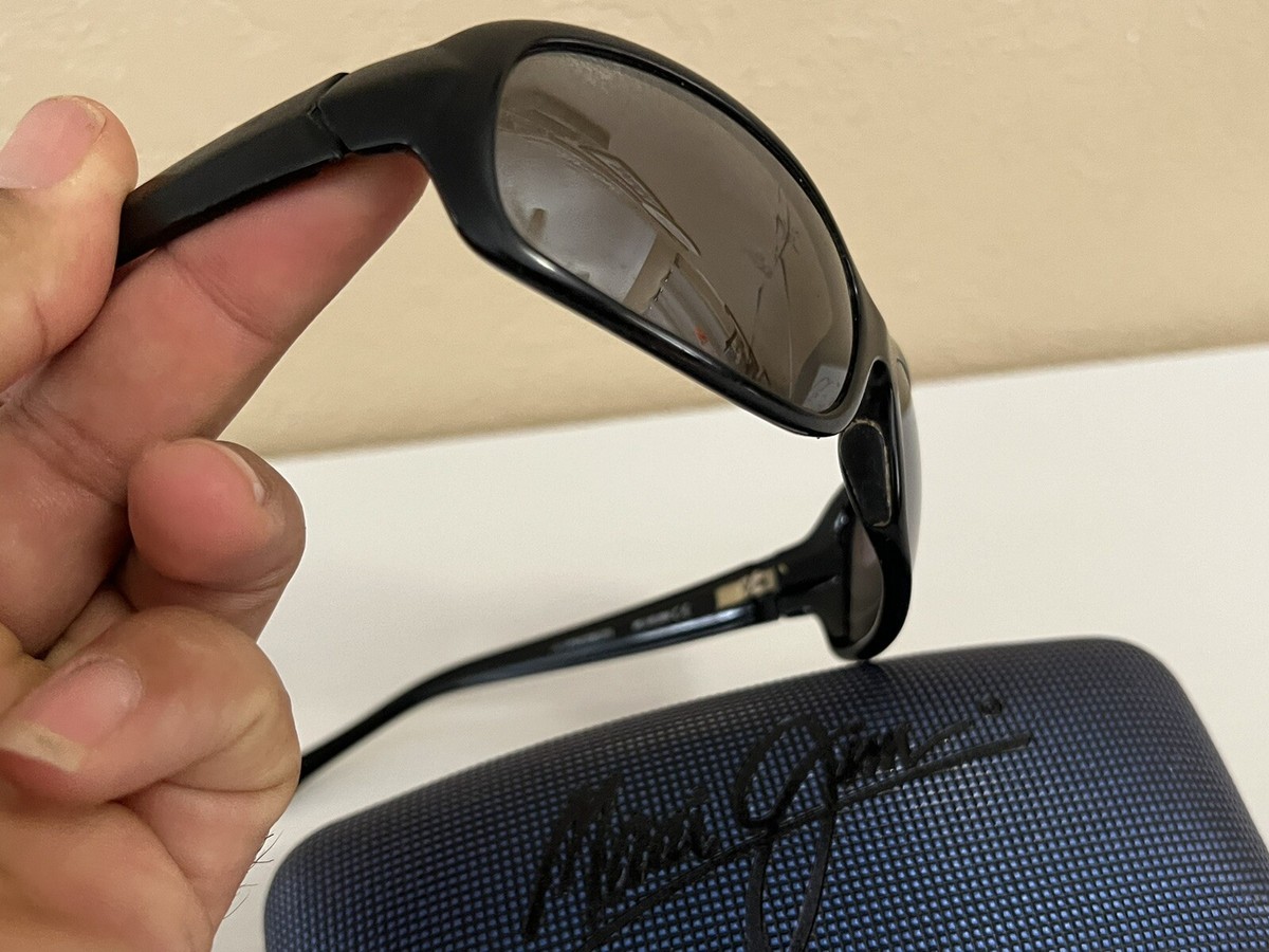 RARE Maui Jim Lagoon Sunglasses ITALY MJ-189-02 Gloss Black  display picture 2
