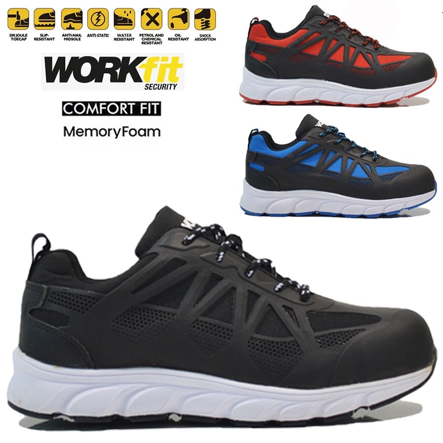 LADIES SHOCK ABSORBING STEEL TOE CAP SAFETY WORK HIKER SHOES BOOTS