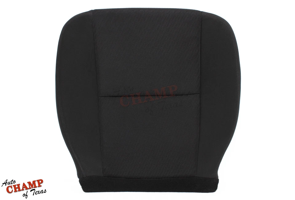 2013 Chevy Silverado 1500 2500 3500 HD-Driver Side Bottom Cloth Seat Cover Black - Image 2 of 4