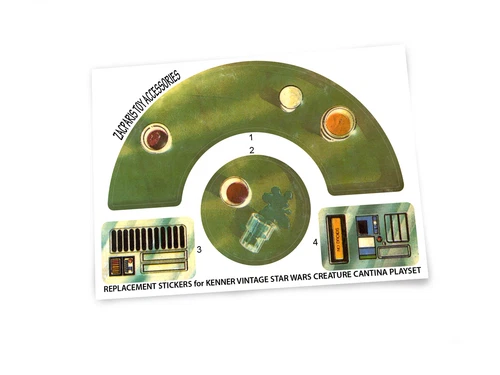 Custom Star Wars Vintage Kenner Creature Cantina Playset stickers