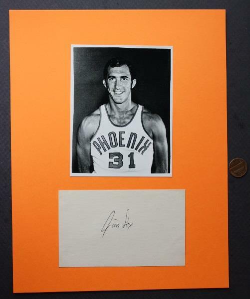 1968-70 NBA Phoenix Suns star Jim Fox signed autograph & photo set