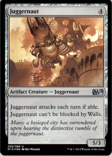 MTG - Juggernaut-Magic 2015 Foil -Photo is of actual card. | eBay Australia