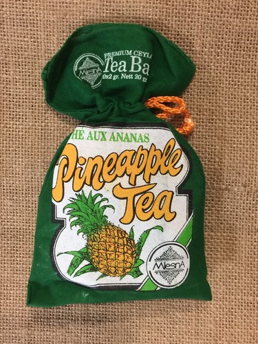 pineapple black tea 10 teabags in a lovely hand sewn cloth