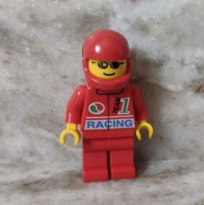 Lego from 1998 Rig Racing Set 6424  Red Team 1 Racing Minifigure  ont030