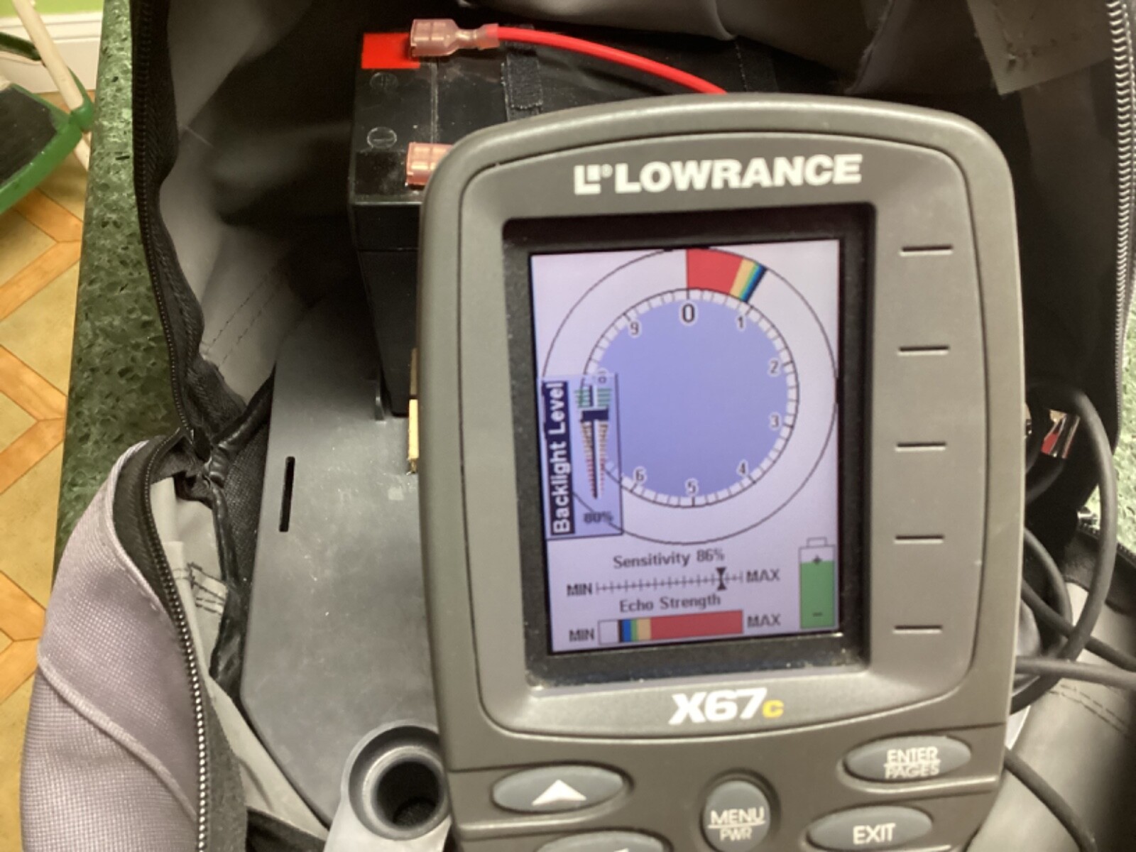 Lowrance X67c Icemachine Ice Fishing Depth Finder Sonar System W