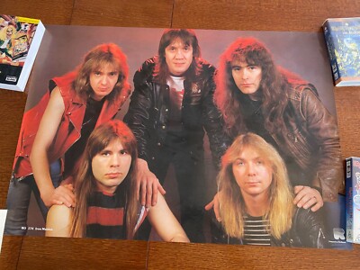 Iron Maiden Rare 1983 Piece of Mind Band Member Derek Riggs Holland ...