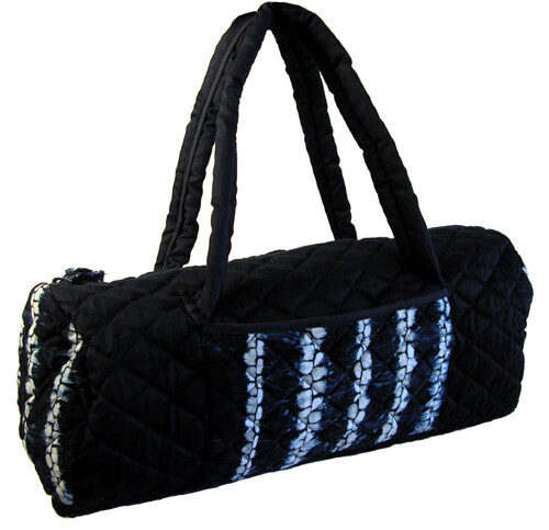 Hand Dyed Natural Indigo Blue Quilted Cotton Bags Fair Trade , Tote, Over Night - Picture 2 of 6