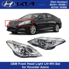 OEM Parts Front Head Light Lamp LH+RH Assembly for HYUNDAI Azera 2012-18