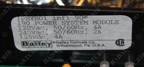 Módulo de sistema de alimentación Bailey IPSYS01 Infi 90 NUEVO - Imagen 6 de 6