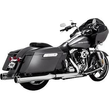 Vance & Hines 16673 Chrome Torquer 450 Slip-On Mufflers for Harley Touring 95-16 - Image 3 of 3