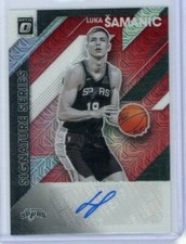 2019-20 Optic Signature Series Mojo Choice Auto Luka Samanic RC Knicks #LSM