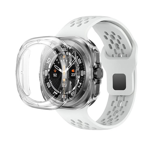 Hard Bumper Built-in Tempered Glass Film for Samsung Galaxy Watch 7 Ultra 47mm - Photo 11 sur 12
