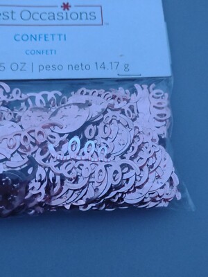 Pink Metallic Confetti .5oz Balloons And Curly Streamers Birthday