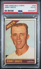 PSA 4 VENEZUELAN JERRY GROTE 1966 VENEZUELA TOPPS #328 GRADED METS *TPHLC-PONCE
