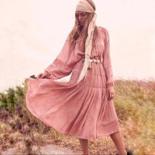 LoveShackFancy Noelle Midi Dress Size Medium