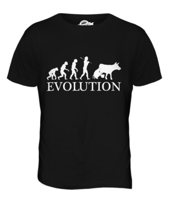 COW FARMER EVOLUTION MENS T-SHIRT TEE TOP GIFT GIFT S MILKING