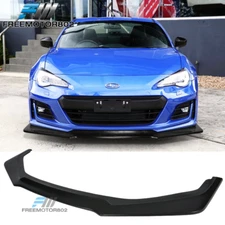 Fit 17-20 Subaru BRZ V6 Style PU Front Bumper Lip Splitter Spoiler Bodykit Black