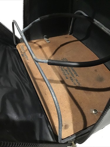 Borsa porta palline da bowling AMF vintage singola palla metallo grigio nome distintivo - Foto 10 di 11